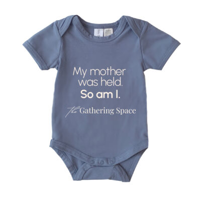 My Mother Was Held Blue Onesie Thumbnail