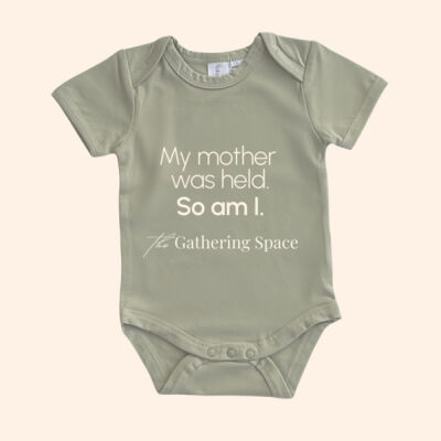 My Mother Was Held Green Onesie Thumbnail